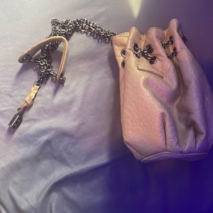 Gold clutch bag with sliver chain, FREE SHIPPING!